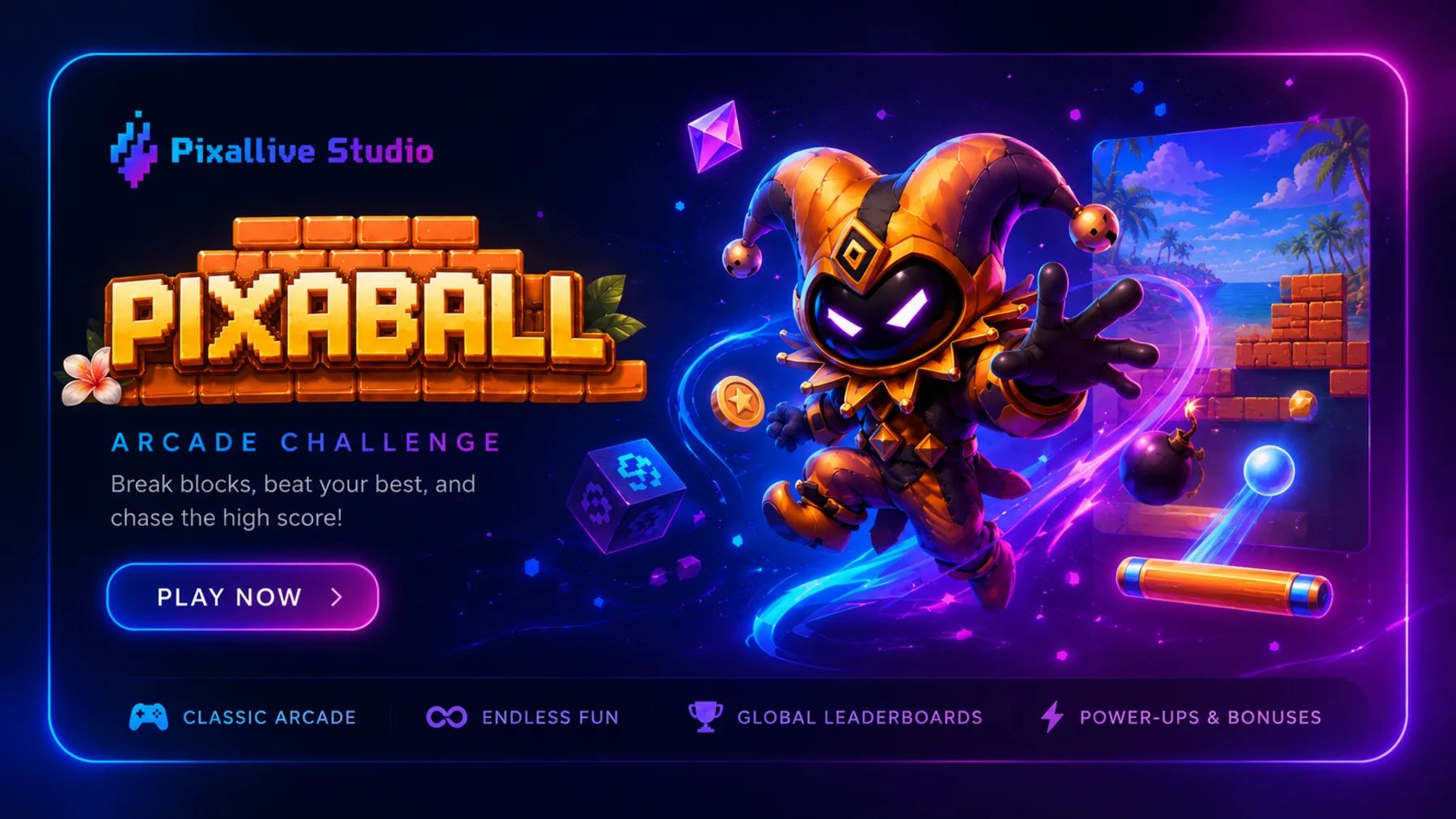 Pixaball featured artwork